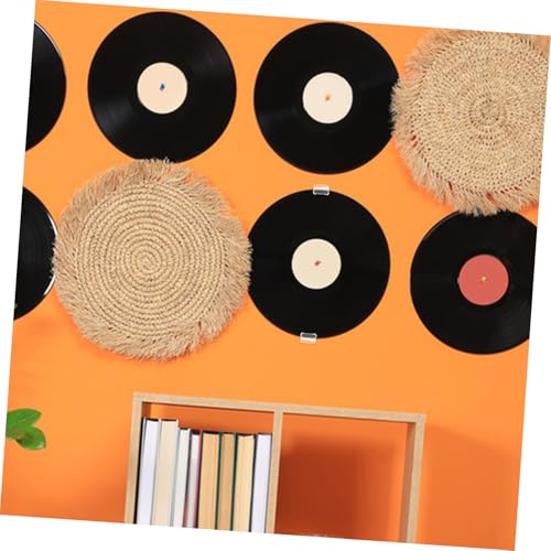 ORFOFE 12 Stück Teiliges transparentes Wandregal für Vinyl Schallplatten Langlebiges Einfach zu Montierendes Display für Schallplatten Stilvolle Wanddekoration für Musikliebhaber von ORFOFE