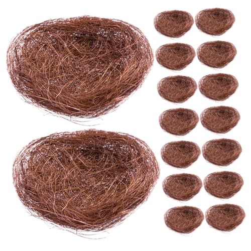 ORFOFE 16 Stück Teiliges Künstliche Vogelnester aus Natürlichem Hanfseil Garten deko Vielseitig als Hochzeits Festtagsornament Braun ORFOFE 16 Stück Teiliges Künstliche Vogelnester aus Natürlichem Hanfseil Garten deko Vielseitig als Hochzeits Festtagsornament Braun von ORFOFE