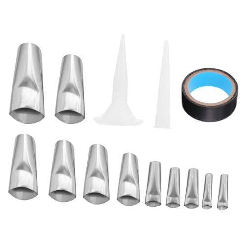 ORFOFE 17 Stück Teiliges Edelstahl Fugenwerkzeug mit Silikondüse und Klebeband Rostfrei Langlebig für Küchen Badabdichtung Fenster Türfugen Einfaches und Sauberes Verfugen ohne ORFOFE 17 Stück Teiliges Edelstahl Fugenwerkzeug mit Silikondüse und Klebeband Rostfrei Langlebig für Küchen Badabdichtung Fenster Türfugen Einfaches und Sauberes Verfugen ohne von ORFOFE