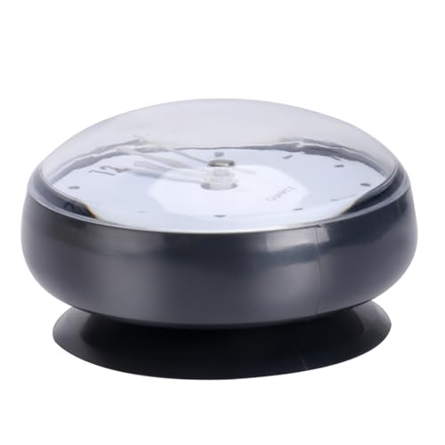 ORFOFE 1stück Praktische Anti-beschlag Wanduhr Mit Saugnapf Geräuschlos Und Multifunktional Für Badezimmer Und Küche Timer Und Alarm Für Und Camping von ORFOFE