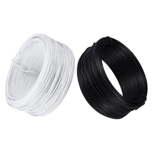 ORFOFE 2 Rollen PVC Beschichteter Blumendraht Je Flexibler Widerstandsfähiger Pflanzendraht für Gartenbindung Komfortabler Griff Vielseitig Verwendbar für Haushalt und BAU von ORFOFE