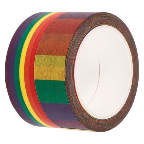 ORFOFE 2 Rollen Washi Tape Buntes Dünnes Dekoratives Klebeband zum Scrapbooking DIY Basteln Handabreißbar Wiederverwendbar Geeignet für Geschenkverpackung Fotoalben Wohn Bürodekoration von ORFOFE