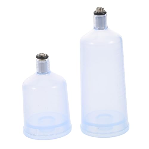 ORFOFE 2 STK. Teiliges Airbrush Farbbecher Transparente Professionelle Farbmischflaschen Langlebig Robust Große Kapazität für Airbrush Painting Supplies von ORFOFE