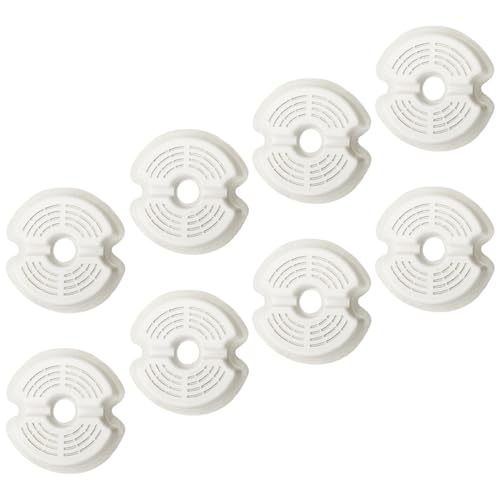 ORFOFE 2 Sätze Rundes Haustier Trinkbrunnen Ersatzfilter mit Aktivkohle für Katzen und Hunde Langlebig Entfernt Haare und Gerüche Verbessert Wasserqualität für Sauberes Trinkwasser von ORFOFE