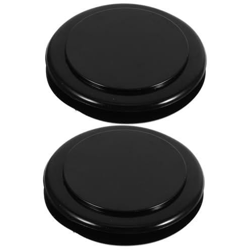 ORFOFE 2 Satz Teiliges Set Schirmlochring und Abdeckkappe für Gartentisch Schwarzer PVC Lochstopfen für Terrassen und Strandtische Schützt und Stabilisiert Sonnenschirme im Außenbereich von ORFOFE