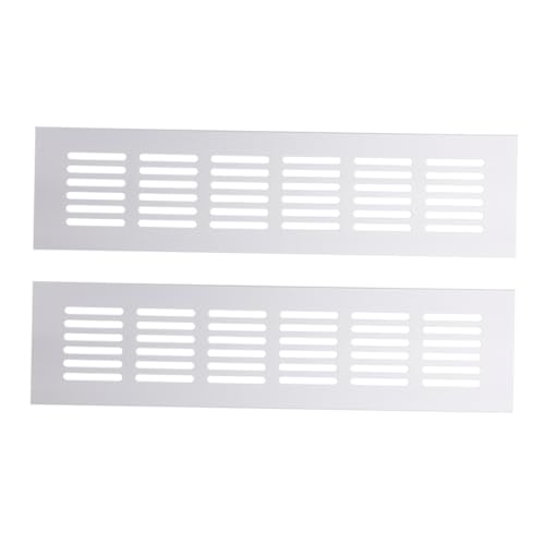 ORFOFE 2 Stück Aluminium Lüftungsgitter Rechteckig Korrosionsbeständig für Möbel und Schränke Stabile Konstruktion Gute Luftzirkulation Praktische Ventilationsabdeckung für Innenräume ORFOFE 2 Stück Aluminium Lüftungsgitter Rechteckig Korrosionsbeständig für Möbel und Schränke Stabile Konstruktion Gute Luftzirkulation Praktische Ventilationsabdeckung für Innenräume von ORFOFE