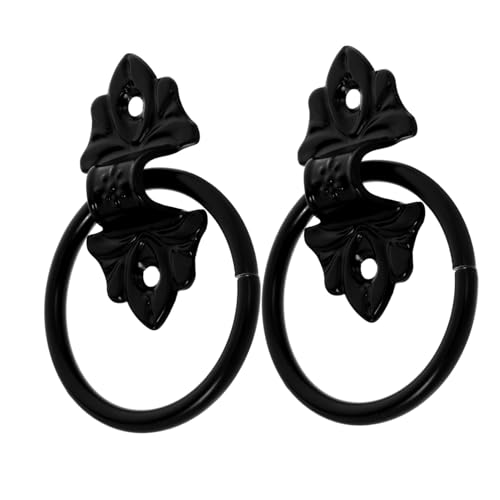 ORFOFE 2 Stück Antike Drop Ring Möbelgriffe aus Zinklegierung Vintage schubladengriffe für Kommode und Schrank Robust und Vielseitig Einfache Montage Eleganter Retro stil für Wohnzimmer von ORFOFE