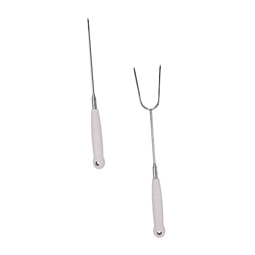 ORFOFE 2 Stück Ausziehbare Edelstahl Grillgabel Teleskopgabel mit Langem Griff für Camping Grillen Bbq Party Geeignet Langlebig Multifunktional für Fleisch Gemüse Bratwurst Fisch ORFOFE 2 Stück Ausziehbare Edelstahl Grillgabel Teleskopgabel mit Langem Griff für Camping Grillen Bbq Party Geeignet Langlebig Multifunktional für Fleisch Gemüse Bratwurst Fisch von ORFOFE