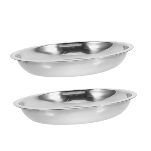 ORFOFE 2 Stück Edelstahl Katzennapf Set Flach und Niedrig Futternapf Wassernapf für Kleine Hunde Katzen Pet Bowls Dog Feeding Dish Pet Feeding Bowl Set ORFOFE 2 Stück Edelstahl Katzennapf Set Flach und Niedrig Futternapf Wassernapf für Kleine Hunde Katzen Pet Bowls Dog Feeding Dish Pet Feeding Bowl Set von ORFOFE