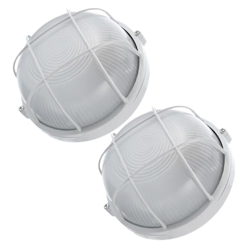 ORFOFE 2 Stück Explosiongeschützte Sauna wandlampe aus Glas und Druckgussaluminium Dampfdicht Robust Vielseitig Einsetzbar für Dampfbad Saunaraumbeleuchtung Korrosionsbeständig Langlebig von ORFOFE