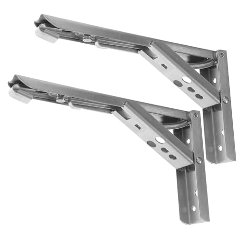 ORFOFE 2 Stück Förmiger Edelstahl Klappwinkel Schwerlast Regalträger Rostfrei Stabile Wandhalterung für Holzregale Industrieller Stil Robust Langlebig ORFOFE 2 Stück Förmiger Edelstahl Klappwinkel Schwerlast Regalträger Rostfrei Stabile Wandhalterung für Holzregale Industrieller Stil Robust Langlebig von ORFOFE
