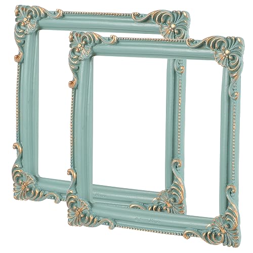 ORFOFE 2stücke Mini Vintage Bilderrahmen Resin Antike -Rahmen Für Schmuckdisplay Und Dekoration Als Fotohalter Und Tischdekoration ORFOFE 2stücke Mini Vintage Bilderrahmen Resin Antike -Rahmen Für Schmuckdisplay Und Dekoration Als Fotohalter Und Tischdekoration von ORFOFE
