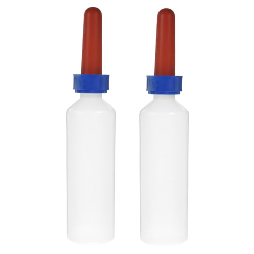 ORFOFE 2 Stück Fütterungsflasche für Lämmer mit Weichem Sauger Dickwandige Milchflasche für Kleine Tiere Robust und Geeignet für Bauernhof Tierheim und Wildtierpflege von ORFOFE