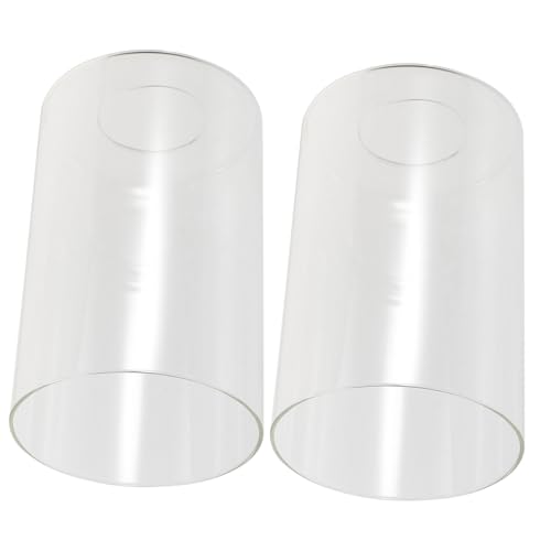 ORFOFE 2 Stück Glas Lampenschirme Zylinderförmig Lampenabdeckung Klein Robust Transparent Minimalistisch Zum Schutz Für Wohnzimmer Schlafzimmer ORFOFE 2 Stück Glas Lampenschirme Zylinderförmig Lampenabdeckung Klein Robust Transparent Minimalistisch Zum Schutz Für Wohnzimmer Schlafzimmer von ORFOFE
