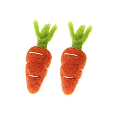 ORFOFE 2 Stück Handgefertigte Wollfilz Radieschen Broschen Kleidung Zubehör für DIY Bastelprojekte Dekorative Filz Accessoires aus Hochwertiger Wolle für Kreative Mode und Handwerk von ORFOFE