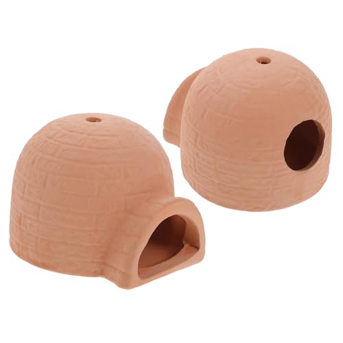 ORFOFE 2 Stück Keramik Aquarium Garnelen Versteck Höhle Fischtank Dekoration Stabile Aufzuchtbehälter für Süß Meerwasser Kleine Zucht Versteckmöglichkeit für Garnelen und Wassertiere ORFOFE 2 Stück Keramik Aquarium Garnelen Versteck Höhle Fischtank Dekoration Stabile Aufzuchtbehälter für Süß Meerwasser Kleine Zucht Versteckmöglichkeit für Garnelen und Wassertiere von ORFOFE