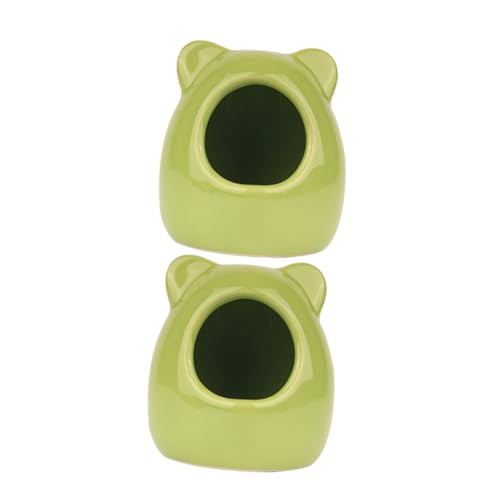 ORFOFE 2 Stück Keramik Hamsterhaus Kleines Kühles Haustiernest Verschleißfestes Zwerghamster Versteck Leicht zu Reinigen Modisches Design für Käfig Zubehör für Sommer und Kleine ORFOFE 2 Stück Keramik Hamsterhaus Kleines Kühles Haustiernest Verschleißfestes Zwerghamster Versteck Leicht zu Reinigen Modisches Design für Käfig Zubehör für Sommer und Kleine von ORFOFE