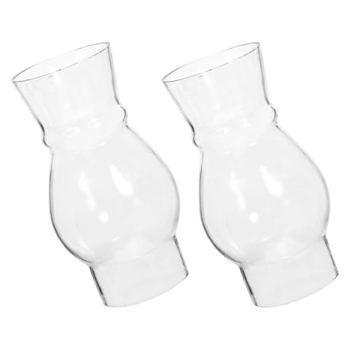 ORFOFE 2 Stück Klarer Glas lampenschirm Ersatz für Kerosin öllampe Hitzebeständig Winddicht Passend für Nostalgische Retro öllampen Einfache Montage Langlebiges Material ORFOFE 2 Stück Klarer Glas lampenschirm Ersatz für Kerosin öllampe Hitzebeständig Winddicht Passend für Nostalgische Retro öllampen Einfache Montage Langlebiges Material von ORFOFE