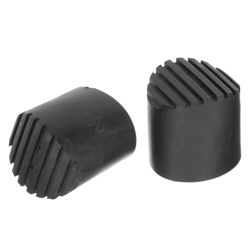 ORFOFE 2 Stück Ladder Leg Protective Cover Rutschfeste Gummischutzkappen Leiterfüße Strapazierfähige Leiterfußmatten Anti rutsch Treppenmatten für Stabilen Halt und Bodenschutz von ORFOFE