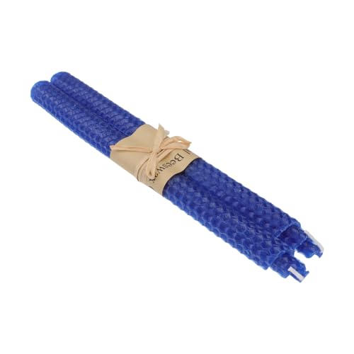 ORFOFE 2 Stück Paraffin Wachs Kerze Long Rod Honeycomb Handmade Für Tisch Dinner Party Home (navy) von ORFOFE