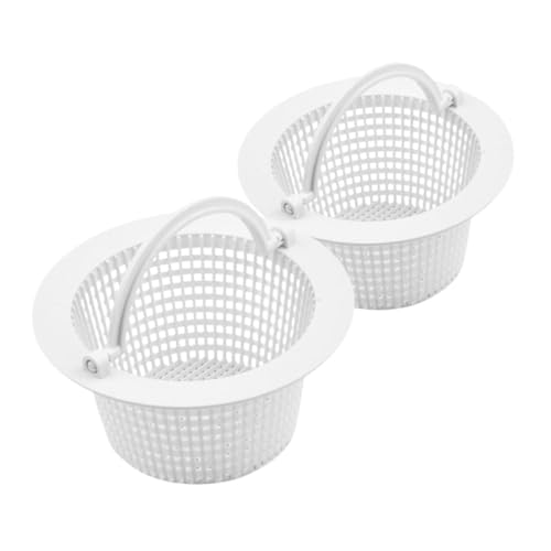 ORFOFE 2 Stück Pool Skimmer Korb aus Robustem Feines Filternetz Große Kapazität für Effiziente Poolreinigung Einfache Installation Kompatibel mit Meisten Skimmern Langlebig und von ORFOFE