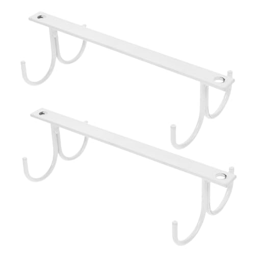 ORFOFE 2 Stück Robuster Metall Tassenhalter Unter Küchenschrank Haken Mug Rack Platzsparend Multifunktional Für Küche Büro Wohnzimmer Organisator Weiß ORFOFE 2 Stück Robuster Metall Tassenhalter Unter Küchenschrank Haken Mug Rack Platzsparend Multifunktional Für Küche Büro Wohnzimmer Organisator Weiß von ORFOFE