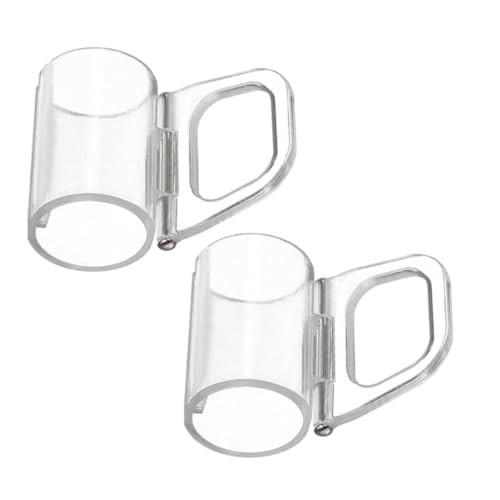 ORFOFE 2 Stück Rolloschlaufen Griffe Transparent Kunststoff Fensterhaken Plissee Halterung Klemmgriff Schnurlose Jalousiezubehör Einfach Montage Unsichtbar ORFOFE 2 Stück Rolloschlaufen Griffe Transparent Kunststoff Fensterhaken Plissee Halterung Klemmgriff Schnurlose Jalousiezubehör Einfach Montage Unsichtbar von ORFOFE