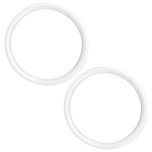 ORFOFE 2 Stück Runde Acryl Taschengriffe Transparent DIY Handtaschen Henkel Zubehör Langlebig Handfreundlich Modisch zur Taschenherstellung und Reparatur Geeignet von ORFOFE