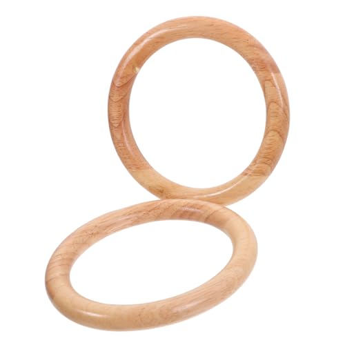 ORFOFE 2 Stück Runde Holzgriffe Handtaschengriffe aus Glattem Holz Ersatzhenkel für DIY Strandtasche Handgefertigte Tasche Zubehör für Modische Damen ORFOFE 2 Stück Runde Holzgriffe Handtaschengriffe aus Glattem Holz Ersatzhenkel für DIY Strandtasche Handgefertigte Tasche Zubehör für Modische Damen von ORFOFE
