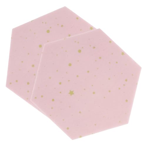 ORFOFE 2 Stück Selbstklebende Filz Pinnwand Hexagon Memo Board Waben Wanddeko DIY Notizen Fotos Büro Zuhause von ORFOFE