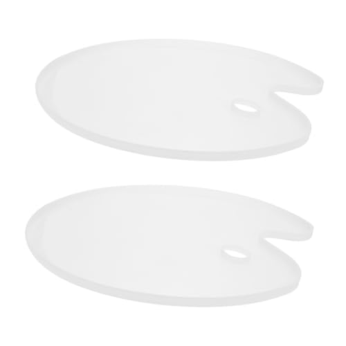 ORFOFE 2 Stück Silikonform Flexible Epoxidharz Gießform DIY Malpalette Tablett Non stick Leicht zu Reinigen Langlebig für Harz Kunsthandwerk von ORFOFE
