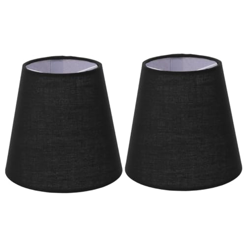 ORFOFE 2 Stück Stoff Lampenschirme Trommelform Lampenabdeckung für Steh Tisch Wand und Pendelleuchten Zimmer Lampenschirm Zubehör Schwarz ORFOFE 2 Stück Stoff Lampenschirme Trommelform Lampenabdeckung für Steh Tisch Wand und Pendelleuchten Zimmer Lampenschirm Zubehör Schwarz von ORFOFE