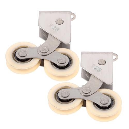 ORFOFE 2 Stück Teiliges Aluminiumlegierung Schiebetürrollen Nylon Doppelräder Langlebig Stabile Leistung Einfache Montage für Kleiderschrank Schiebetür Laufrollen Vielseitig Einsetzbar ORFOFE 2 Stück Teiliges Aluminiumlegierung Schiebetürrollen Nylon Doppelräder Langlebig Stabile Leistung Einfache Montage für Kleiderschrank Schiebetür Laufrollen Vielseitig Einsetzbar von ORFOFE