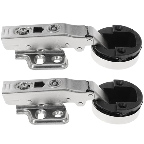 ORFOFE 2 Stück Teiliges Glas Türscharnier aus Kaltgewalztem Stahl Verdecktes Geräuscharmes Dämpfungsscharnier für Schranktüren Einfache Installation Geeignet für Badezimmer Küche und von ORFOFE