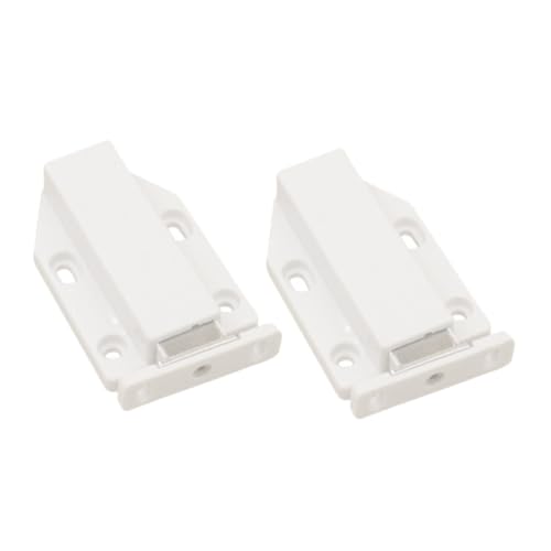 ORFOFE 2 Stück Teiliges Magnetisches Push To Open Schubladenverschluss mit Starker Haftkraft Einfache Montage Elastischer Rückprallverschluss für Schränke Kleiderschränke Schranktüren von ORFOFE