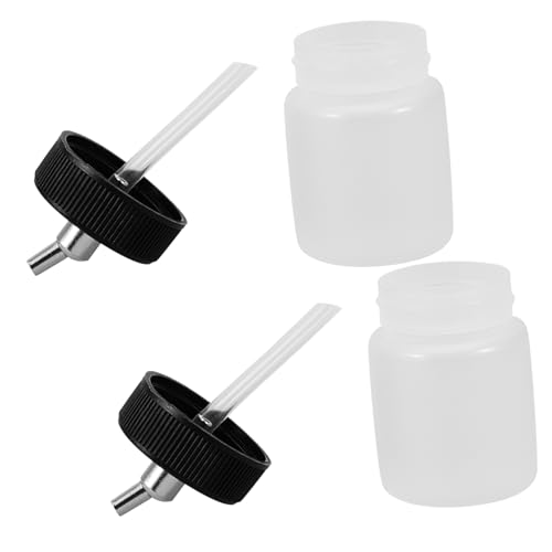 ORFOFE 2 Stück Teiliges Nachfüllbare Kunststoff Airbrush Farbbehälter mit Großer Kapazität Wiederverwendbare Pigmentbecher Abnehmbar und Auslaufsicher für Flexible ORFOFE 2 Stück Teiliges Nachfüllbare Kunststoff Airbrush Farbbehälter mit Großer Kapazität Wiederverwendbare Pigmentbecher Abnehmbar und Auslaufsicher für Flexible von ORFOFE