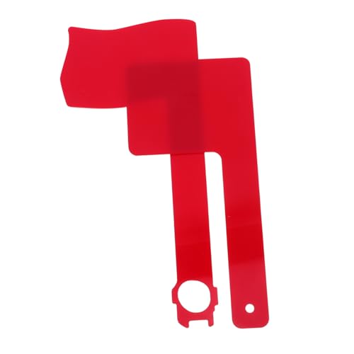 ORFOFE 2 Stück Teiliges Rotes Briefkastenflaggen aus Acryl mit Drehbarem Design Passend Einfache Anbringung Dekoratives Outdoor Zubehör für Verschiedene Briefkastentypen von ORFOFE