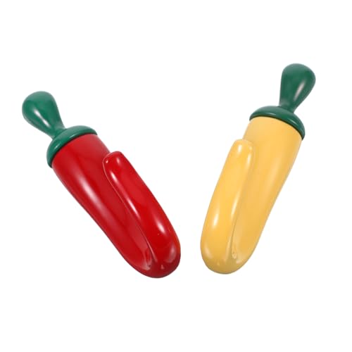 ORFOFE 2 Stück Teiliges Wandhaken Zinklegierung Pfefferform Langlebige Wandhaken für Schlüssel Handtücher Kleidung Platzsparend Vielseitig für Küche Flur Schlafzimmer Robust und Dekorativ von ORFOFE