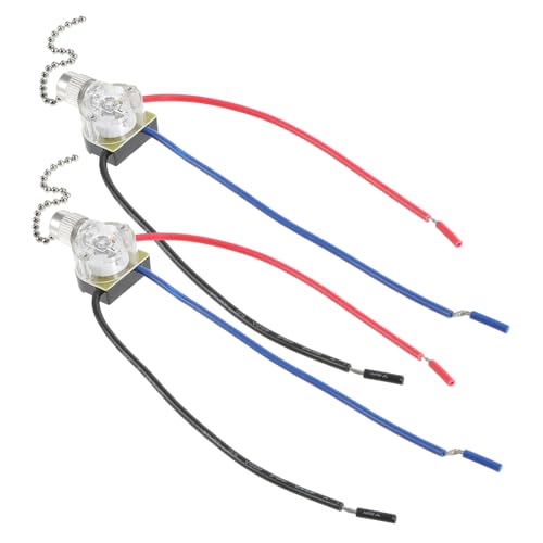 ORFOFE 2 Stück Teiliges Zugschalter für Deckenventilator Langlebiger Transparenter Adriger Pull Chain Control Geeignet für Deckenlampen Wandlampen und Ventilatoren Praktische Steuerung ORFOFE 2 Stück Teiliges Zugschalter für Deckenventilator Langlebiger Transparenter Adriger Pull Chain Control Geeignet für Deckenlampen Wandlampen und Ventilatoren Praktische Steuerung von ORFOFE