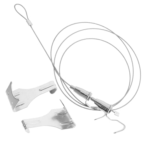 ORFOFE 2 Stück Verstellbares Bilderaufhängeset aus Rostfreiem Edelstahl mit Schwer Belastbarem Drahtseil Einfach zu Handhabender Aufhänger für Mehrere Bilder und Spiegel für DIY und von ORFOFE