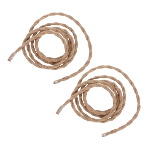 ORFOFE 2 Stück Vintage Hanfseil Lampenkabel Gedreht Robust Sicher für Deckenleuchte Pendelleuchte DIY Industrieller Stil ORFOFE 2 Stück Vintage Hanfseil Lampenkabel Gedreht Robust Sicher für Deckenleuchte Pendelleuchte DIY Industrieller Stil von ORFOFE