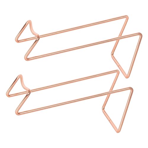 ORFOFE 2 Stück Weinflaschenhalter Metall Roségold Einfacher Stil Stabiles Flaschenregal Weinhalter für Zuhause Bar Hotel Praktischer Tisch Display Halter von ORFOFE
