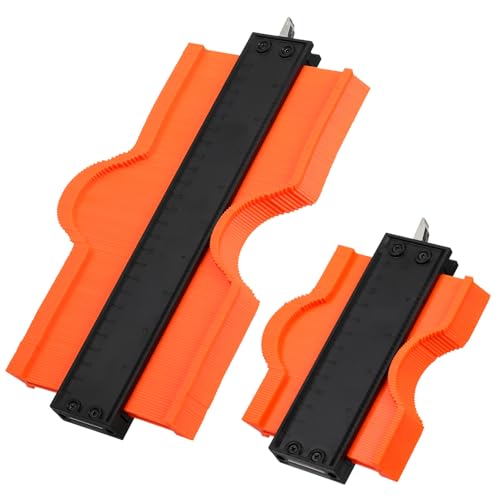 ORFOFE 2 Teiliges Profilmessgerät mit Verriegelung und Robustes Holzarbeits Bau-messwerkzeug aus Metall und Präzise Profillehre für Schreiner und Heimwerker ORFOFE 2 Teiliges Profilmessgerät mit Verriegelung und Robustes Holzarbeits Bau-messwerkzeug aus Metall und Präzise Profillehre für Schreiner und Heimwerker von ORFOFE