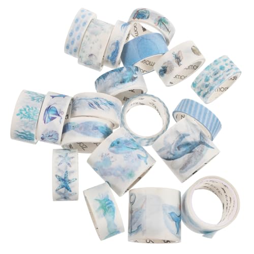 ORFOFE 20 Rollen Washi Tape Buntes DIY Klebeband aus Hochwertigem Papier Umweltfreundlich Vielseitig für Scrapbooking Dekoration und Bastelprojekte Zufällige Designs für Schüler und von ORFOFE