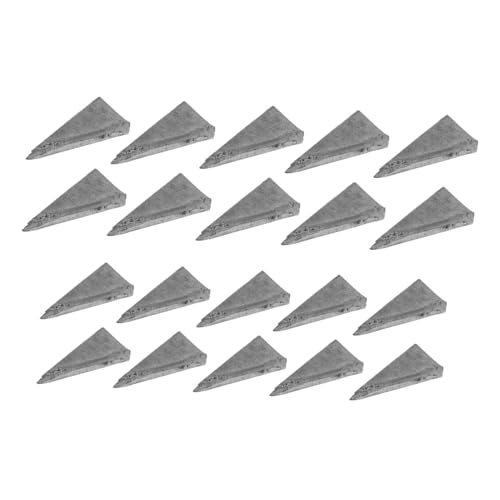 ORFOFE 20 Stück Teiliges Keil Eisen für Hammer und Axtgriff Verstärkende Werkzeugkeile zur Sicheren Befestigung und Griffstabilisierung Kompatibel mit Handwerkzeugen Einfache Anwendung von ORFOFE