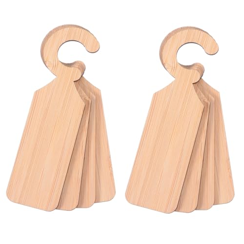 ORFOFE 20 Stück Teiliges Natürliche Pflanzenetiketten Wiederverwendbare Handbeschreibbare Gartenmarker Hängende Pflanzenschilder für Blumen Kräuter und Outdoor garten Robust und Stilvoll von ORFOFE