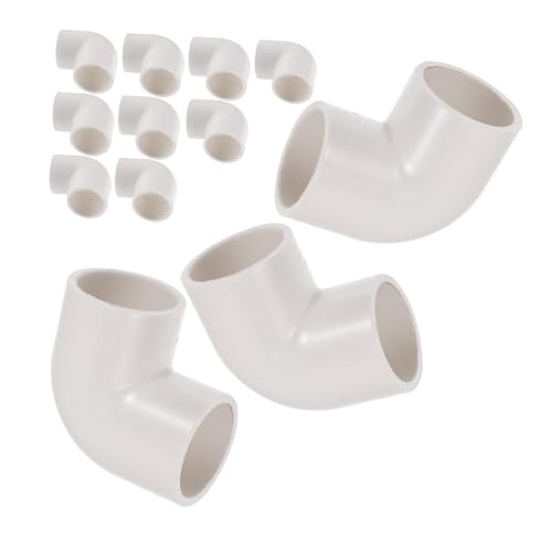 ORFOFE 20 Stück Teiliges PVC Rohrverbinder für Hydroponik Systeme Langlebiger Wasseranschluss Stabile und Leicht Installierbare Verbindungsstücke für Garten und Bewässerungssysteme von ORFOFE