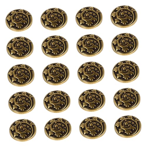 ORFOFE 20 Stück Teiliges Retro metallknöpfe Edle Mantelknöpfe in Antik mattem Gold Elegante Dekoknöpfe für Anzüge Mäntel und Schuluniformen Langlebig und Rostfrei ORFOFE 20 Stück Teiliges Retro metallknöpfe Edle Mantelknöpfe in Antik mattem Gold Elegante Dekoknöpfe für Anzüge Mäntel und Schuluniformen Langlebig und Rostfrei von ORFOFE