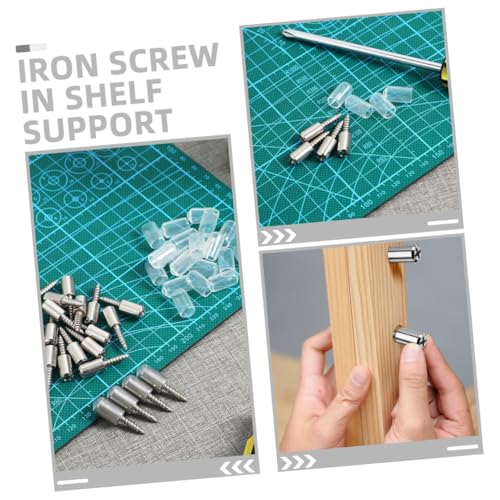 ORFOFE 20 Stück Teiliges Selbstschneidende Schraubregalstützen mit Gummihülsen Regalbodenträger für Küchen und Bücherregale Einfache Montage Langlebige Halter für Holzregale ORFOFE 20 Stück Teiliges Selbstschneidende Schraubregalstützen mit Gummihülsen Regalbodenträger für Küchen und Bücherregale Einfache Montage Langlebige Halter für Holzregale von ORFOFE