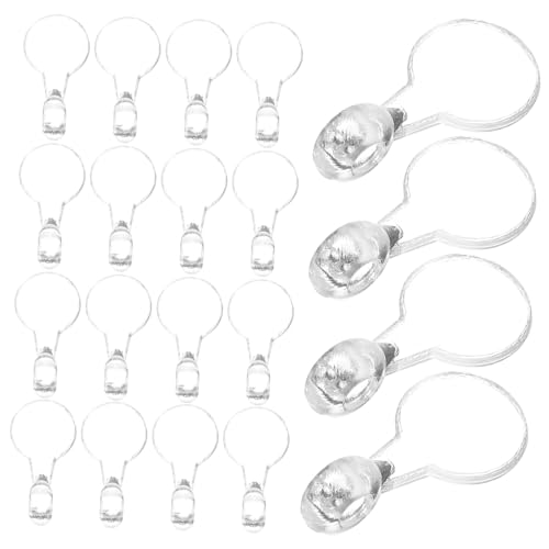 ORFOFE 200 Stück Transparente Runde Schmuckanhänger Klebepads zum Basteln von Halsketten Armbändern Ohrringen Wiederverwendbare DIY Schmuckzubehör Vielseitig und Langlebig von ORFOFE